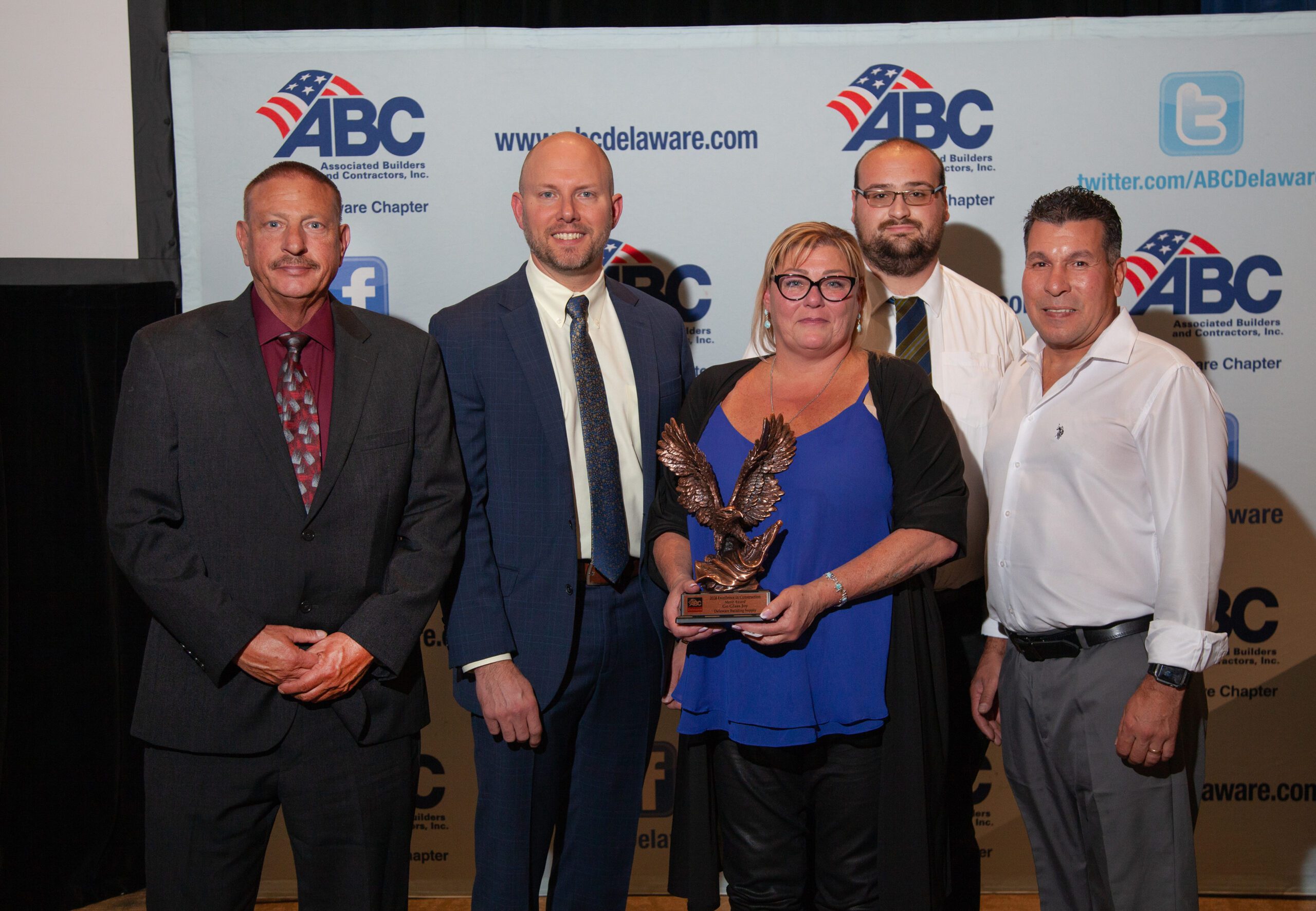 Excellence in Construction award presentation to GoGlass