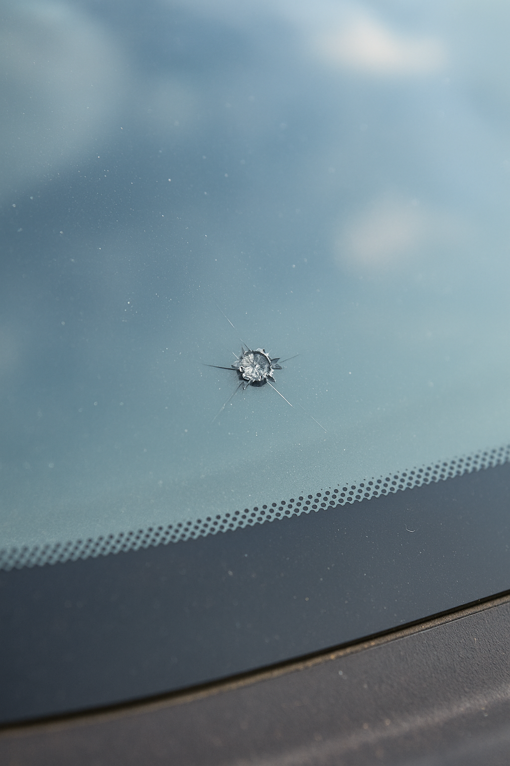 Small Chip in Car Windshield 